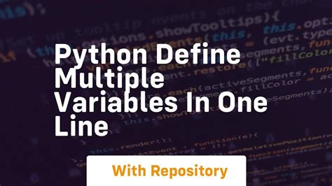 define multiple variables at once python