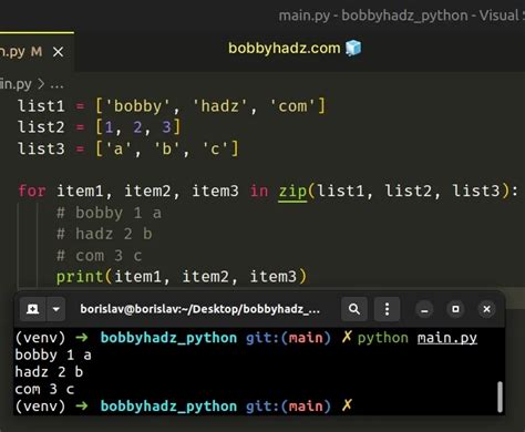 define multiple variables in for loop python