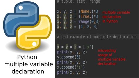 define multiple variables in python