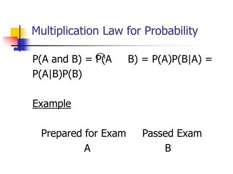 define multiplication law of probability with example