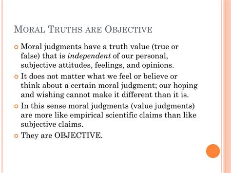 Define Objective Moral Truth