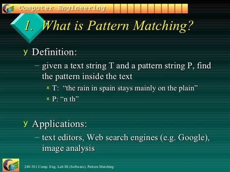 define pattern matching