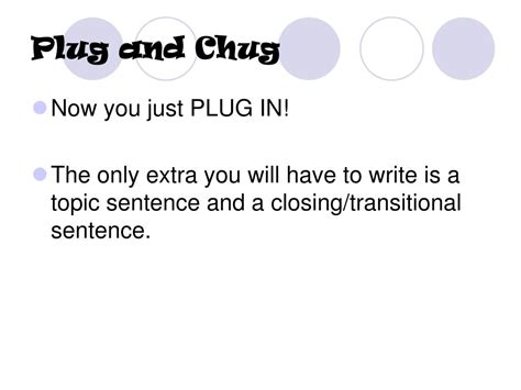 Define Plug And Chug