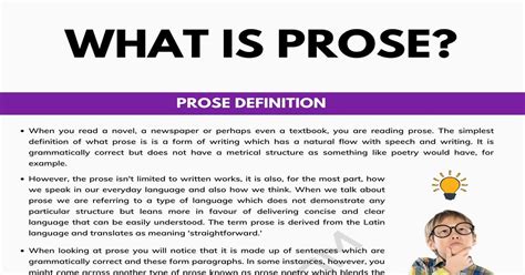 define prose with examples