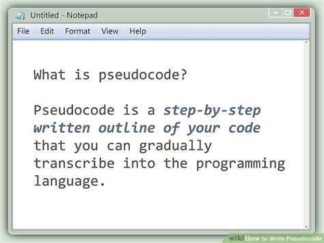 define pseudocode in computer programming
