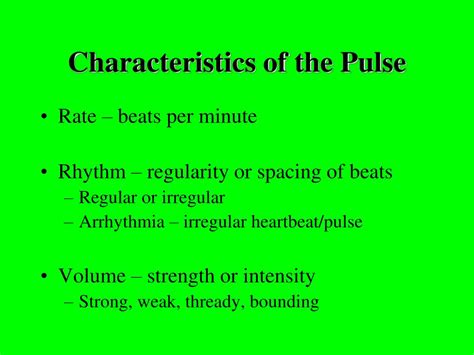 Define Pulse Rhythm
