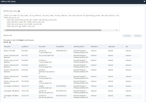 define query report and form