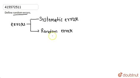 define random error class 11