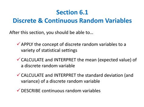 define random variable discrete and continuous random variables giving five examples of each
