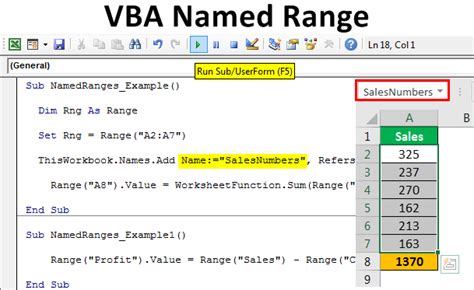Define Range Name Vba