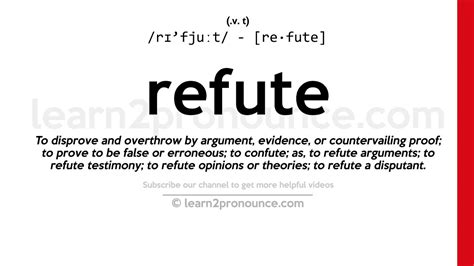 Define Refute With Example
