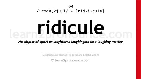 define ridicule as a verb