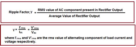 define ripple factor in electronics