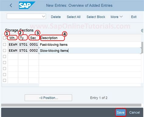 Define Section Code In Sap