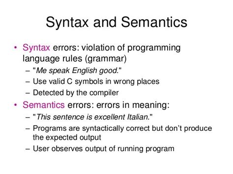 define semantic error in computer