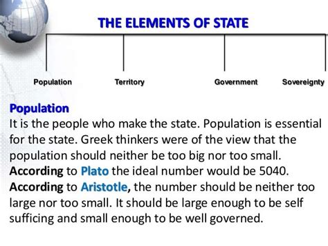 define state explain the elements of state