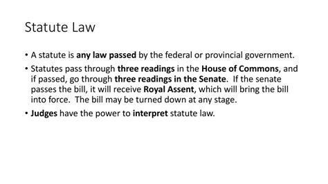 Define Statute By Law