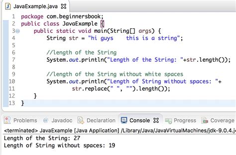 Define String Length Java
