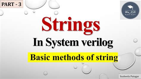 Define String Systemverilog