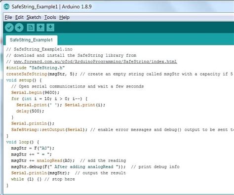 Define String Variable In Arduino