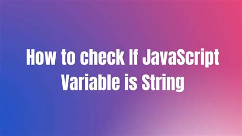 define string variable in javascript