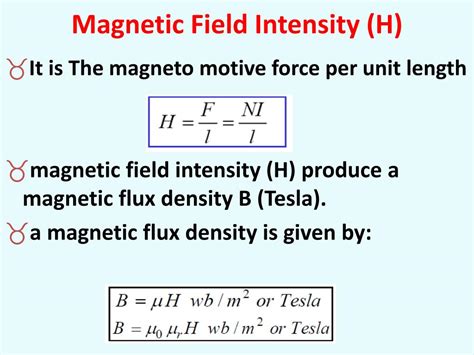 define the si unit of magnetic field intensity