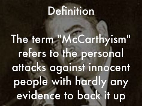 define the term mccarthyism