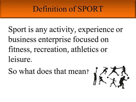 define the term sport