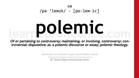 define the word polemic