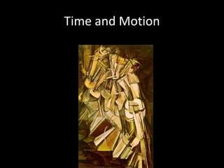 define time and motion in art