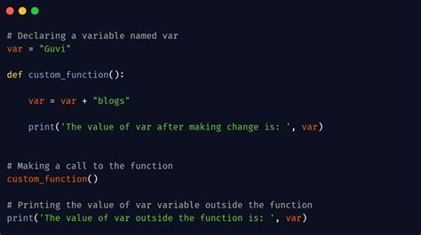 define variable inside function python