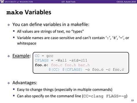 define variables in cmake
