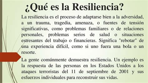 definicion de resiliencia en psicologia