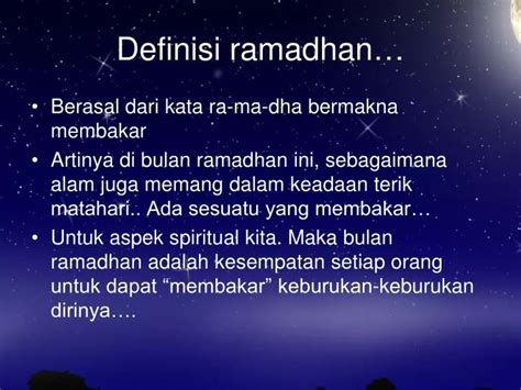 Definisi Ramadhan Yang Membentuk Peribadi Berita Parti Islam Se Malaysia (PAS)