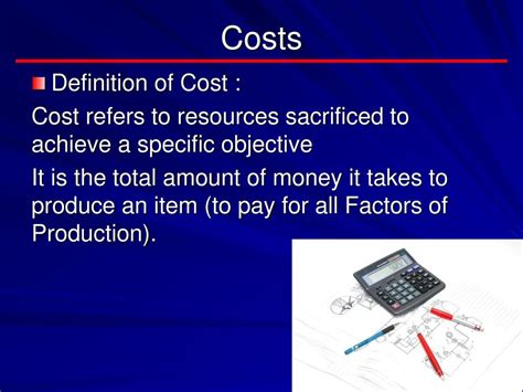 Definition Costs