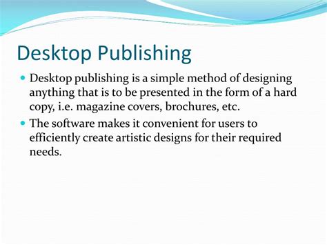 Definition Desktop Publishing Example