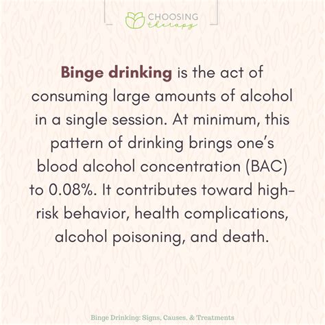 Definition For Binge Drinking