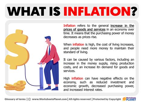 definition inflation english