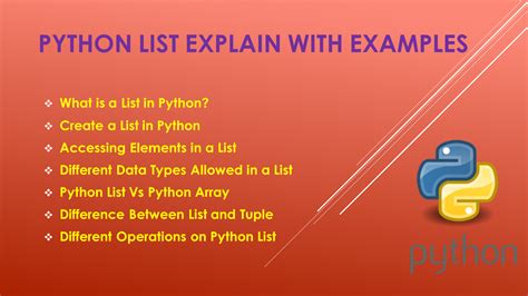 definition list in python