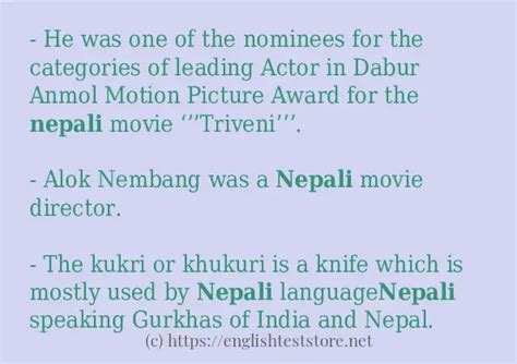 definition meaning in nepali with example sentence