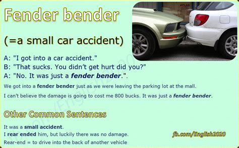 Definition Of A Fender Bender
