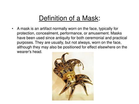 Definition Of A Mask