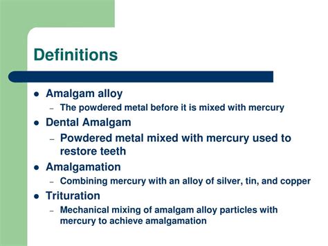 Definition Of Amalgam With Example