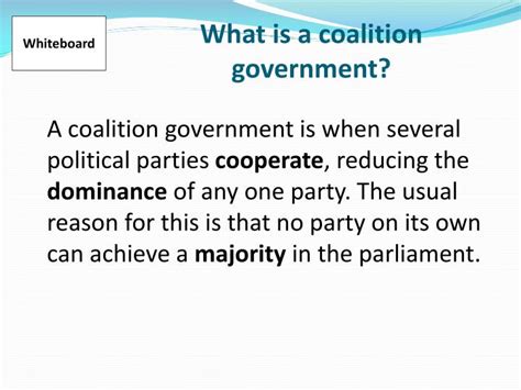 definition of coalition government