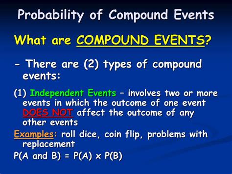definition of compound event in probability