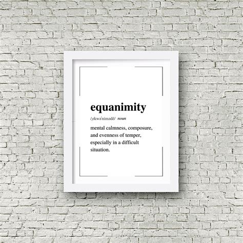 Definition Of Equanimity In Printable