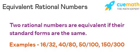 definition of equivalent rational number with example