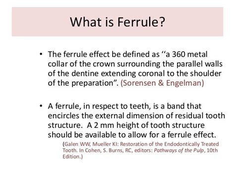 definition of ferrule effect