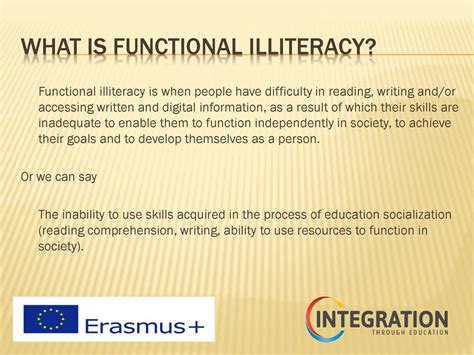definition of functionally illiterate