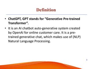 definition of gpt in chatgpt